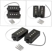 TOYANDONA Open Style Bass Pickups 4 String Bass Pickup Set Bridge Neck Replacement