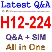 Huawei Certified Network Profession HCNP-R&S Fast Track H12-224 Exam Q&A+SIM