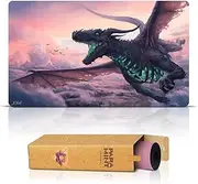 Paramint Sky Dragon (Stitched) - MTG Playmat - Dragon Playmat - Compatible with Magic The Gathering Playmat - Play MTG, YuGiOh, TCG - Original Play Mat Art Designs & Accessories