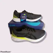 ASICS Men's Sz 10 Roadblast Running Shoes Black Blue Coast 1011A818 New w/Box