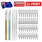2 Exacto Hobby Knives 40 Spare Blades Precision Knife Set DIY Craft Art Model B