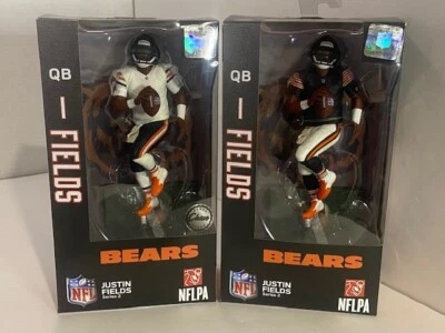 Imports Dragon Series 2 NFL Chicago Bears Justin Fields #1 Orig & CHASE 2 Pack
