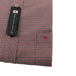 皮爾帕門pb紅、黑色細格紋、日本進口布料、齊支可外穿當襯衫外套、保暖長袖襯衫67146-03-襯衫工房