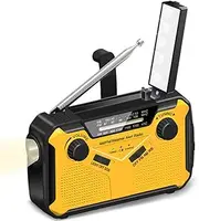 Hand Crank Emergency Radio Solar Weather Radio AM|FM|WB|NOAA Survival Radio w/Flashlight, 2W Reading Lamp, 2500mAh Power Bank, SOS Alarm