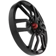1x 10" Black Speaker Grill Cover / Built In Bullet Tweeter RGB LED Pro Audio