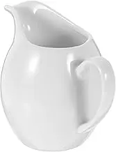 STOBAZA Household Ceramic Kettle with Drip Nozzle Elegant Gravy Sauce Dispenser for Kitchen for Salad and Condiments Serving