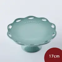 在飛比找PChome24h購物優惠-Le Creuset 蕾絲花語系列 蛋糕架 17cm 悠然綠