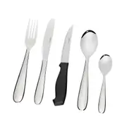 50pc Wiltshire Bronte Stainless Steel Cutlery Utensil Set w/ Steak Knives