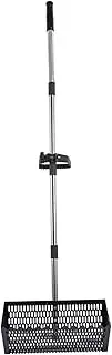 Sand Sifter Rake with Shark Teeth & Long Handle - Commercial Beach Tool for Seashells/Sand Fleas, Rake