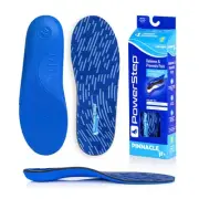 PowerStep Unisex Kids' Pinnacle Junior Pain Relief Shoe Insoles Blue (1 pair) -