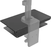 Monitor Mount Reinforcement Plate for Thin, Glass, and Other Fragile Table Tops,