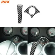 For Mini Cooper R50 R53 02-04 Carbon Fiber Console Cigarette Lighter Cover Decal (for: Mini)