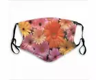 Spring Flowers Face Mask Double Layer w/2 PM 2.5 Filters