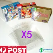 5x Thick GAME BOX PROTECTORS Cases Nintendo GameBoy / Color / Advance BOXED