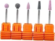 Nail Art Tools Pcs Nail Grinding Head Set Drill Bits Non-harmful Versatile for Fingernails Toenails