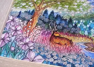 【雪解けの森】水彩画 アートプリント 春インテリア 花柄 鹿の絵 植物 山 壁掛け かわいい子供部屋 自然 ナチュラルインテリア