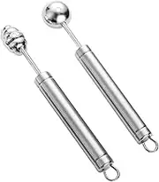 PAMINGONO Melon Baller Spoons Fruit Scooper and Baller Set 304 Stainless Steel Easy Cleaning