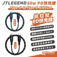 在飛比找Yahoo!奇摩拍賣優惠-JTLEGEND JTL USB-C to C 60w 快充