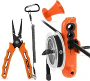Portable Fishing Tool Set: Line Spooler, Line Gobbler & 7" Pliers for Anglers