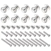 Mini Drawer Pulls 12mm/0.47" 10Pcs Zinc Alloy Mini Round Head Knobs Pull