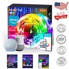Smart RGB LED Strip Lights 200ft - Timer & Music Sync for Dynamic Home Ambiance