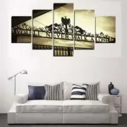 You Will Never Walk Alone Sign Quote Framed 5 Piece Panel Canvas Wall Art Print