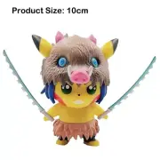 Pikachu Cosplay Demon Slayer Inosuke Hashibira Anime Action Figure