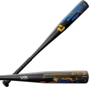 New DeMarini 2022 Uprising (-11) USA Youth Baseball Bat 1 Piece Black/Blue
