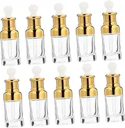 WOONEKY 50ml Empty Glass Dropper Bottles Essential Oil Dispenser Perfume Sample Vials for Cosmetics