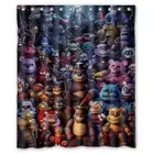 Waterproof Shower Curtain Five Nights at Freddy's Polyester Fabric Bathroom