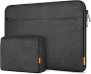 Inateck 15-15.6 Inch Laptop Sleeve Case Bag with Accessory Pouch Compatible with Laptops/Chromebooks/Notebooks - Black
