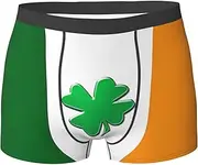 [HVTTIOR] Irish Flag Print Various Men Briefs Breathable Stretch Underwear Lightweight for All Day Comfort