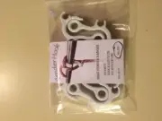 FENDERHOOK The Fast Easy NO Knot Adjustable bumper Clip Hanger 1" Rail 6 PACK