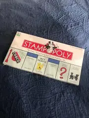 Cosco New In Box Monopoly Stampopoly Board Game SEALED