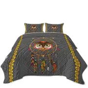 Cute Native Owl Dream Catcher for Kids Coverlet