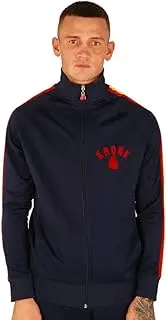 [KRONK] Full Zip Track Top with Gold One Colour Gloves Logo