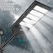 990000000LM 1000 LED Lamparas Luces Luz Solares Exterior con Sensor De Movimient
