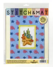 STARFISH Cross Stitch & Mat #4477 by Design Works Crafts Inc
