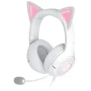 Kraken Kitty V2 USB Wired Headset: Chroma RGB Kitty Ears - Stream White