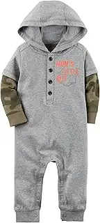 [Carter's] Baby Boys' Hooded French Terry Jumpsuit