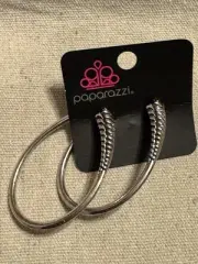 Paparazzi Jewelry Silver Hoops Earrings