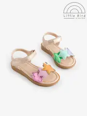 Little Bird by Jools Oliver Multi Metallic Rainbow Star Sandals (AL9595) | $29 - $34