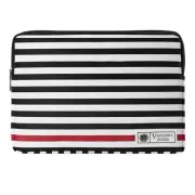 Black White Stripe Laptop Sleeve Carry Case For 12" 13" HP Pavilion 13 / ENVY 13