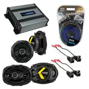 Fit Chevy Monte Carlo 1995-1999 Speaker Upgrade Kicker DSC5 DSC693 HA-A400.4 Amp