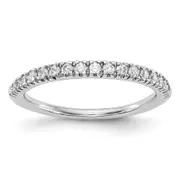 14k White Gold 1/4 Ct. Lab Grown Diamond VS/SI+ G+ Band Ring