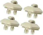 Yurefax Car ABS Sun Visor Hook Clip Retainer, for, 4 Pcs Beige Car Sun Visor Clip(Beige)