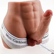 Torso Male Sex Doll with Flexible Dildo Realistic Sex Huge Cock, Men Sex Dolls for Women Tight Hole 8.5 in