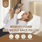 Bed Wedge Pillow Soft Bamboo Memory Foam Cushion Neck Back Bed Sleeping Support