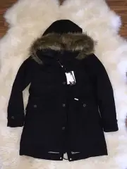 JCREW Woolrich John Rich & Bros Techno Wool Eskimo parka L Black $995 B1817 NEW