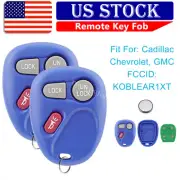 2 Car Key Fob Keyless Entry Remote Navy For 2001 2002 Chevrolet Suburban
